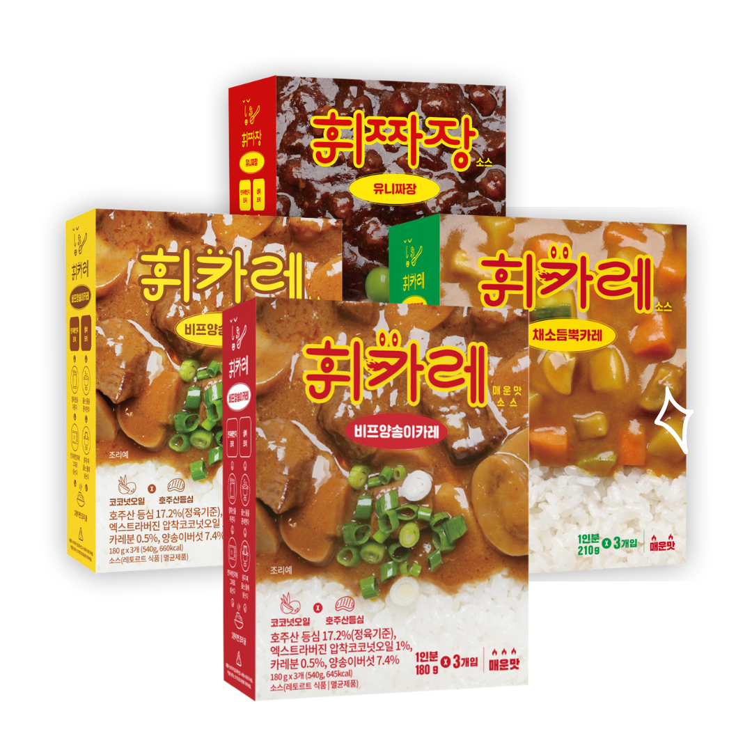 한국에스비식품 휘카레 순한맛 외 3종